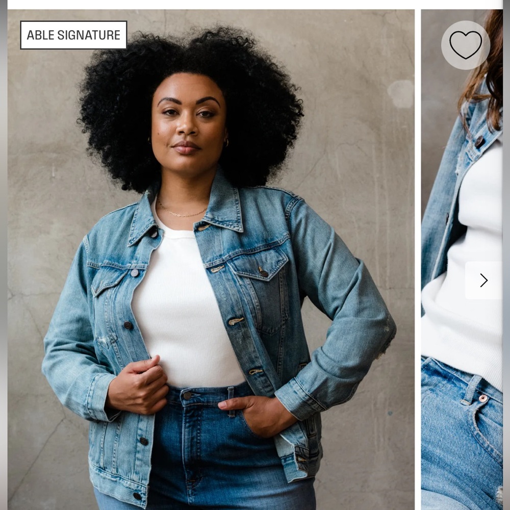 ABLE Merly Denim jacket, EUC